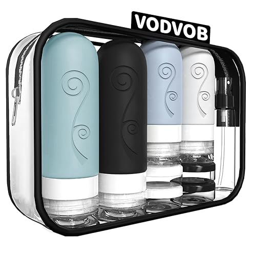 vodvob 16 Pack Travel Bottles Set for Toiletries, TSA Approved