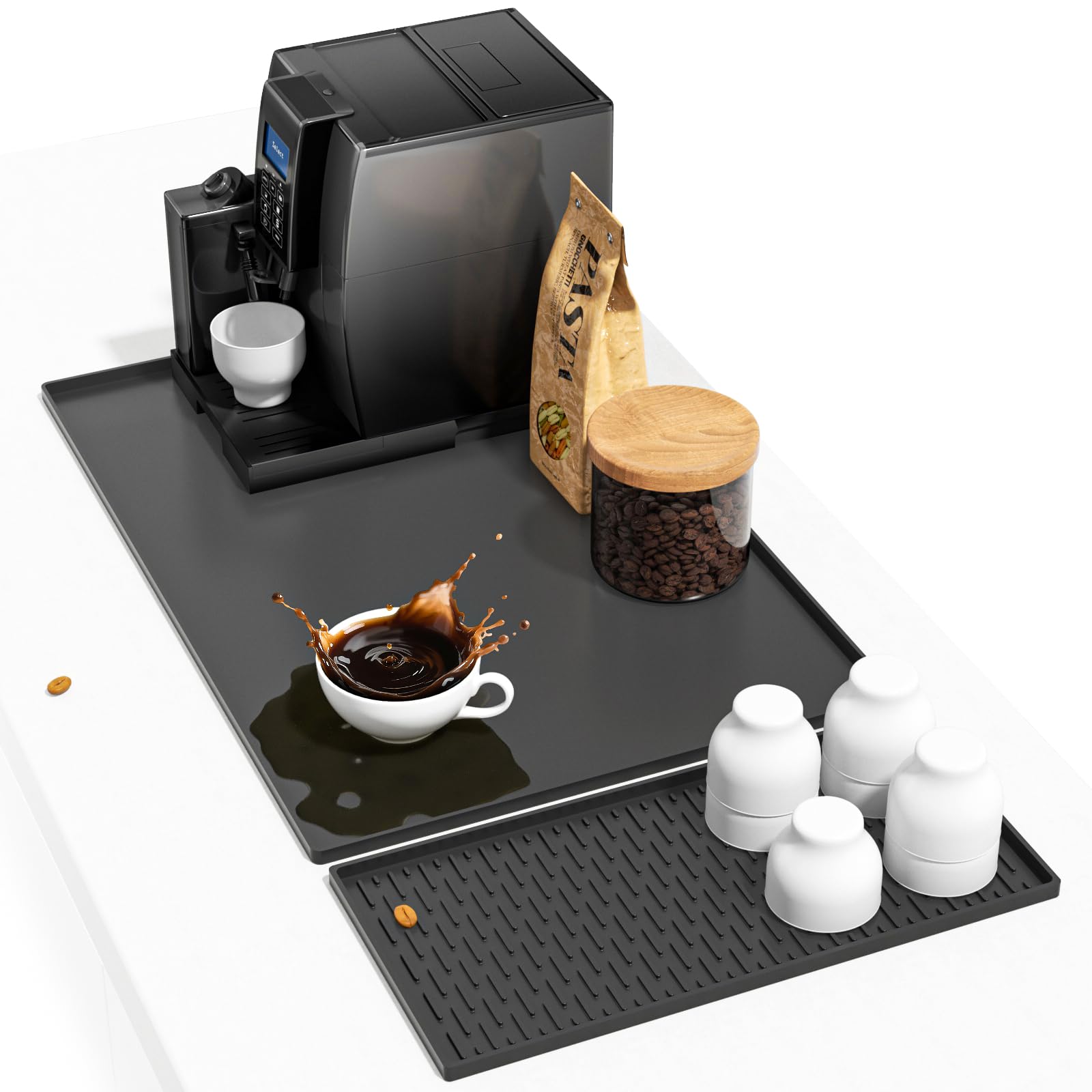 Kaffeemaschine Unterlage aus Silikon