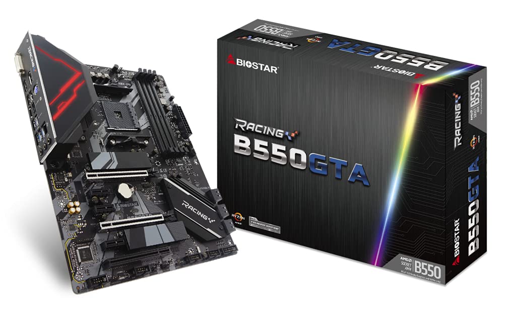 BIOSTAR B550GTA AMD AM4/B550/ATX/PCIe M.2 4.0 (64Gb/s)/DDR4 