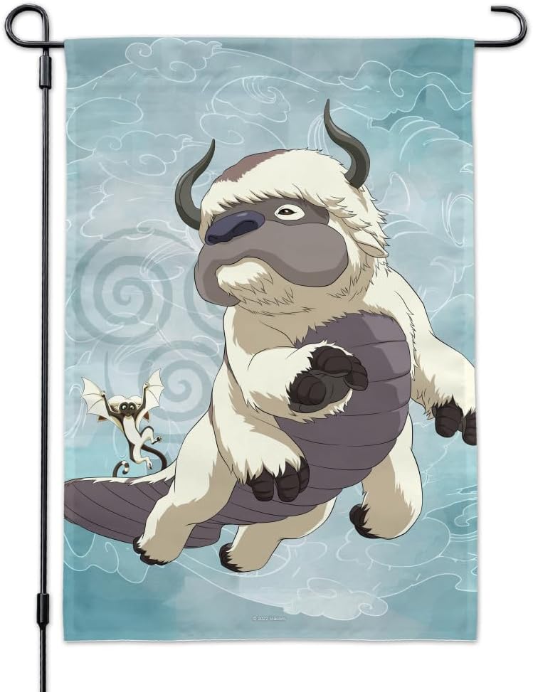 GRAPHICS & MORE Avatar The Last Airbender Appa & Momo Garden Yard Flag