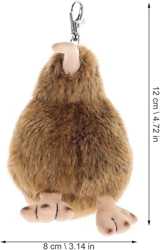Miniatura 5 de POPETPOP Juguete de peluche de pájaro kiwi muñeca de peluche de pájaro kiwi suave peluche juguetes regalos para mascotas perros cachorros 4.7 in