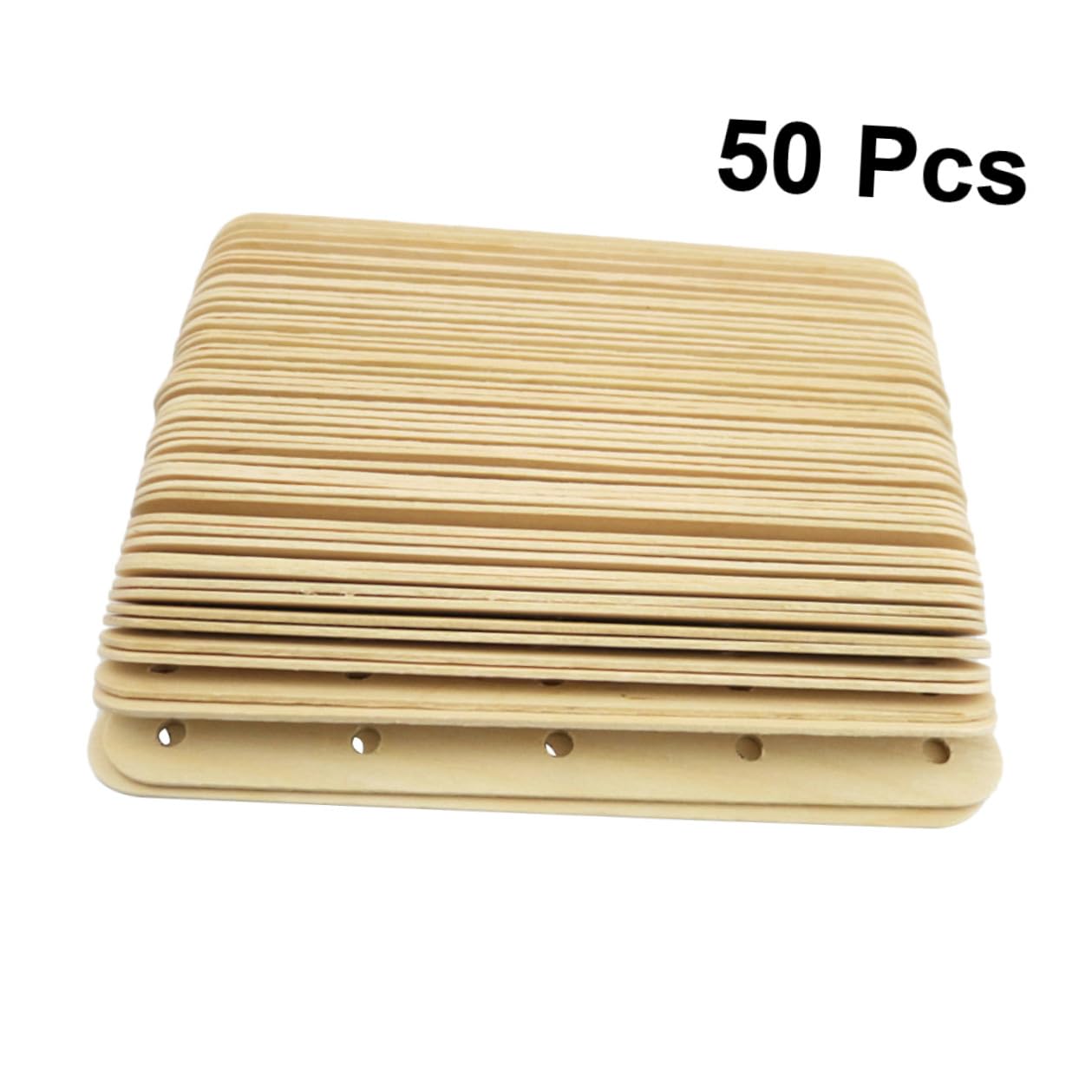 Angoily 300 Pezzi Artigianali in Legno Naturale con Fori per DIY Materiale per Lavori Manuali Lisci e Non Cerati per Progetti Creativi Adatti Scuola e Feste