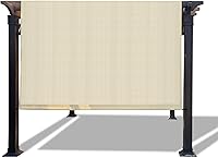 Vista 2 de Alion Home Funda universal transpirable para pérgola – Toldo de repuesto para pérgola – Cubierta de parasol ajustable para exteriores con varillas