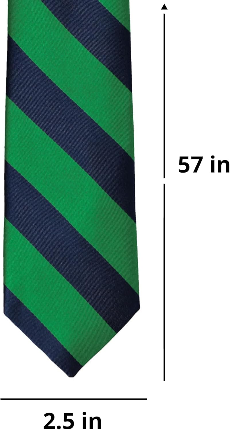tiemart Striped Slim Tie, 2.5" Width - Image 6