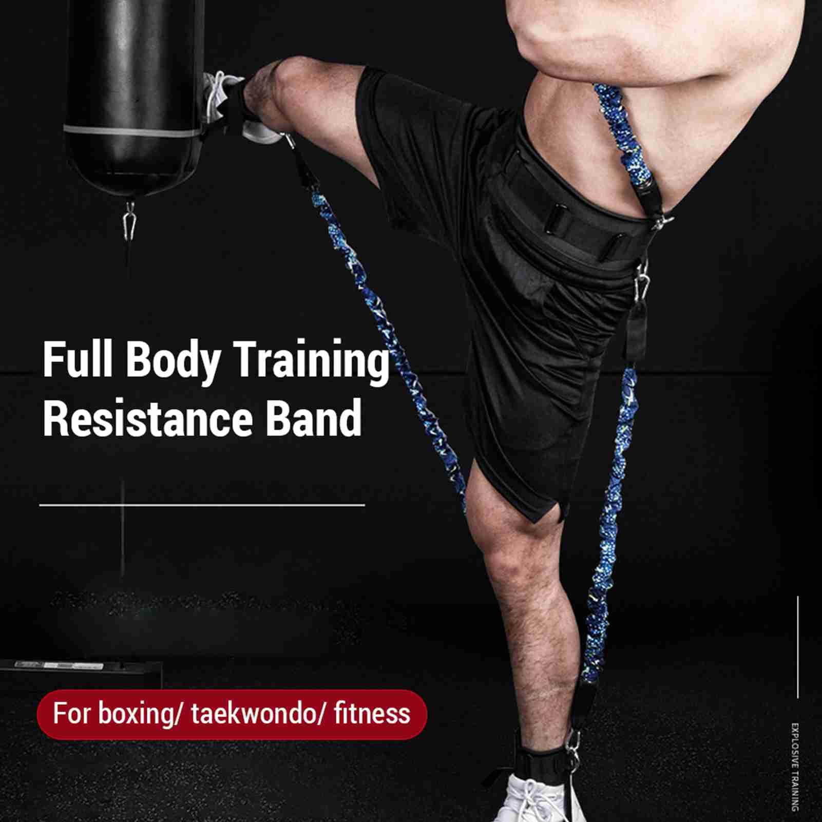 Boxwiderstandsbänder, Widerstandsbänder Vertikale Sprungtrainer Beinfestigkeit Widerstandsbänder Set Vertikale Jump -Trainerausrüstung für die Boxfitness, um die Geschwindigkeit und Leistung