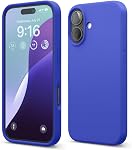 elago Compatible with iPhone 16 Case, Premium Liquid Silicone Case, Full Body Protective Cover, Shockproof, Slim Phone Case, Anti-Scratch Soft Microfiber Lining, 6.1 inch (Cobalt Blue)