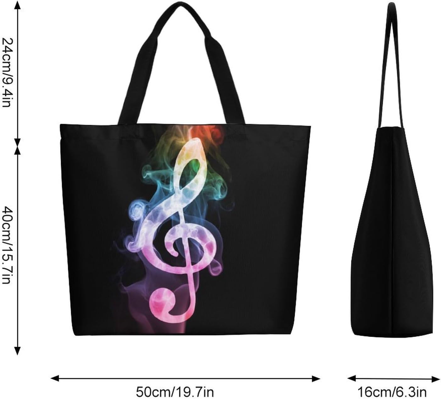 Canvas Tote Bag Large Women Casual Shoulder Bag Handbag Reusable Beach Shopping Grocery Bag For Outdoors image 3