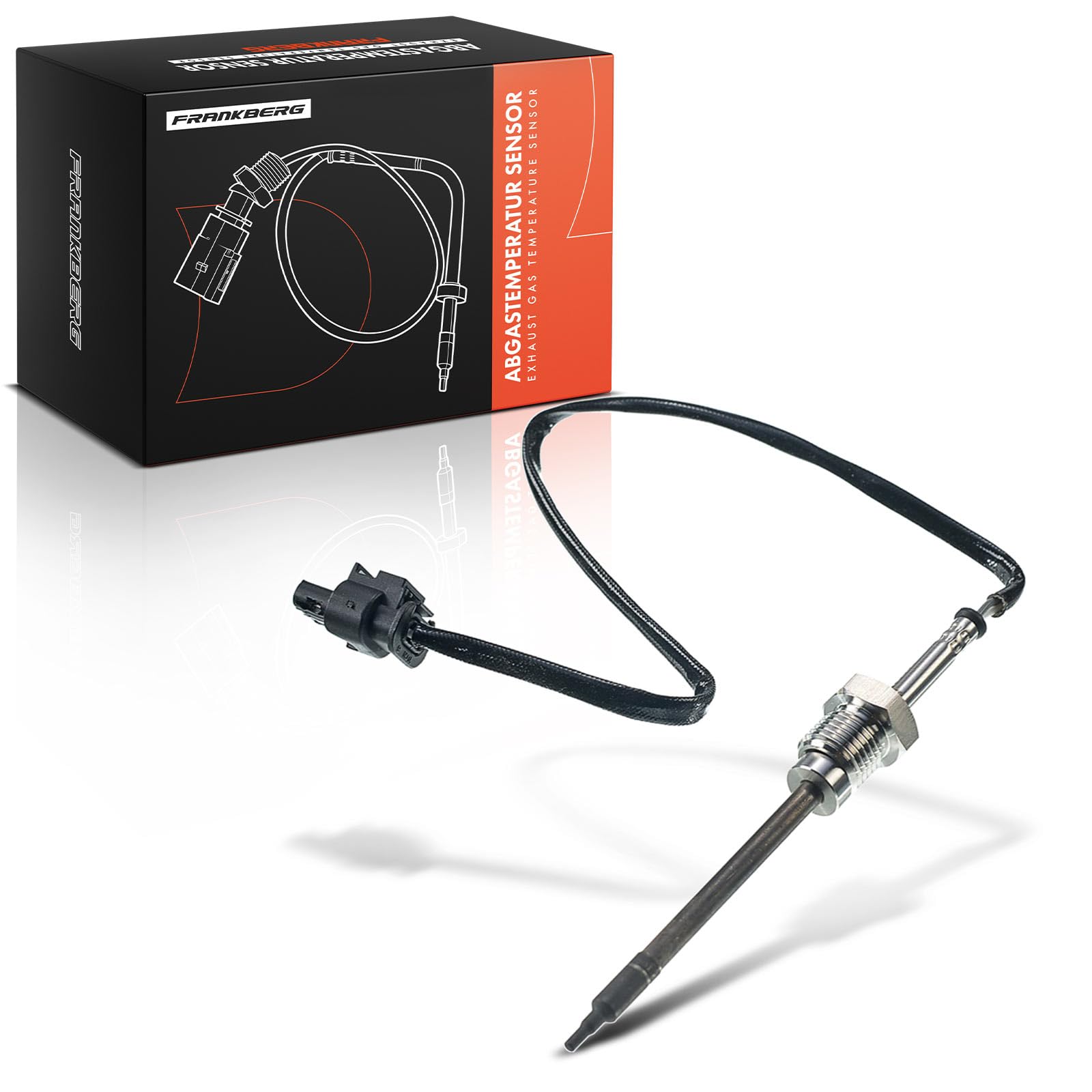 Frankberg Sensor de temperatura de los gases de escape Compatible con Clase E T-Model S212 Clase C T-Model S204 Clase S V221 W221 Clase C W204 CLS C219 Replace# A0081534028