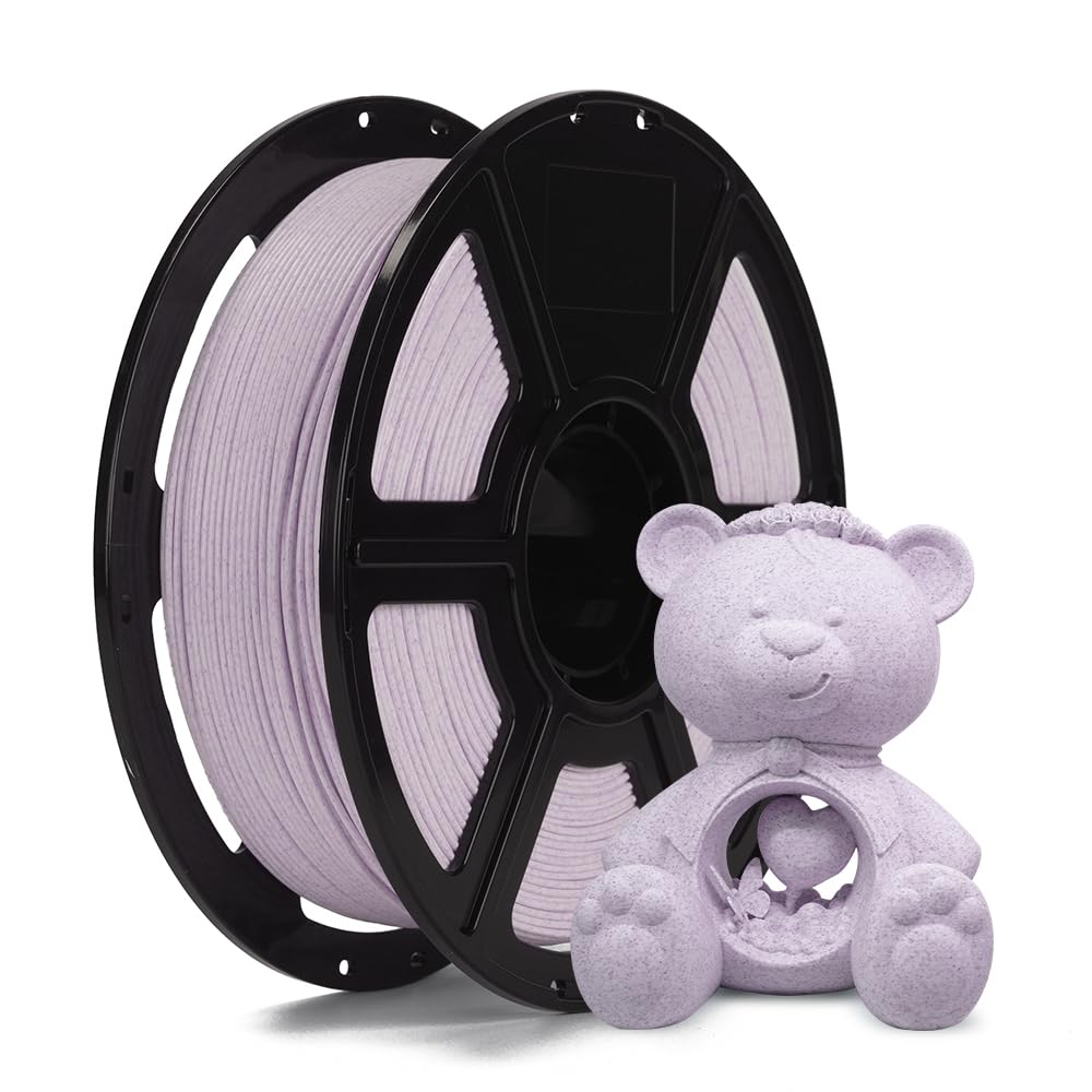 FLASHFORGE Filamento HS PLA da 1,75 mm, marmo PLA, struttura simile alla pietra naturale, max. Stampa veloce a 500 mm/s, HS PLA eccelle ad alte velocità per un'efficacia ottimale (Marmo Rosso)