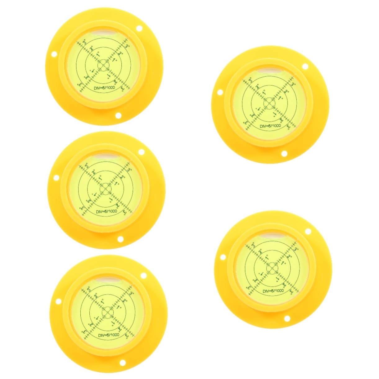 SHINEOFI 5 Pezzi Base di cintura a bolle orizzontale strumento di livello base magnetica livellamento livella a bolla livelle a bolla livellatore a bolla per camper livelli camper Acrilico