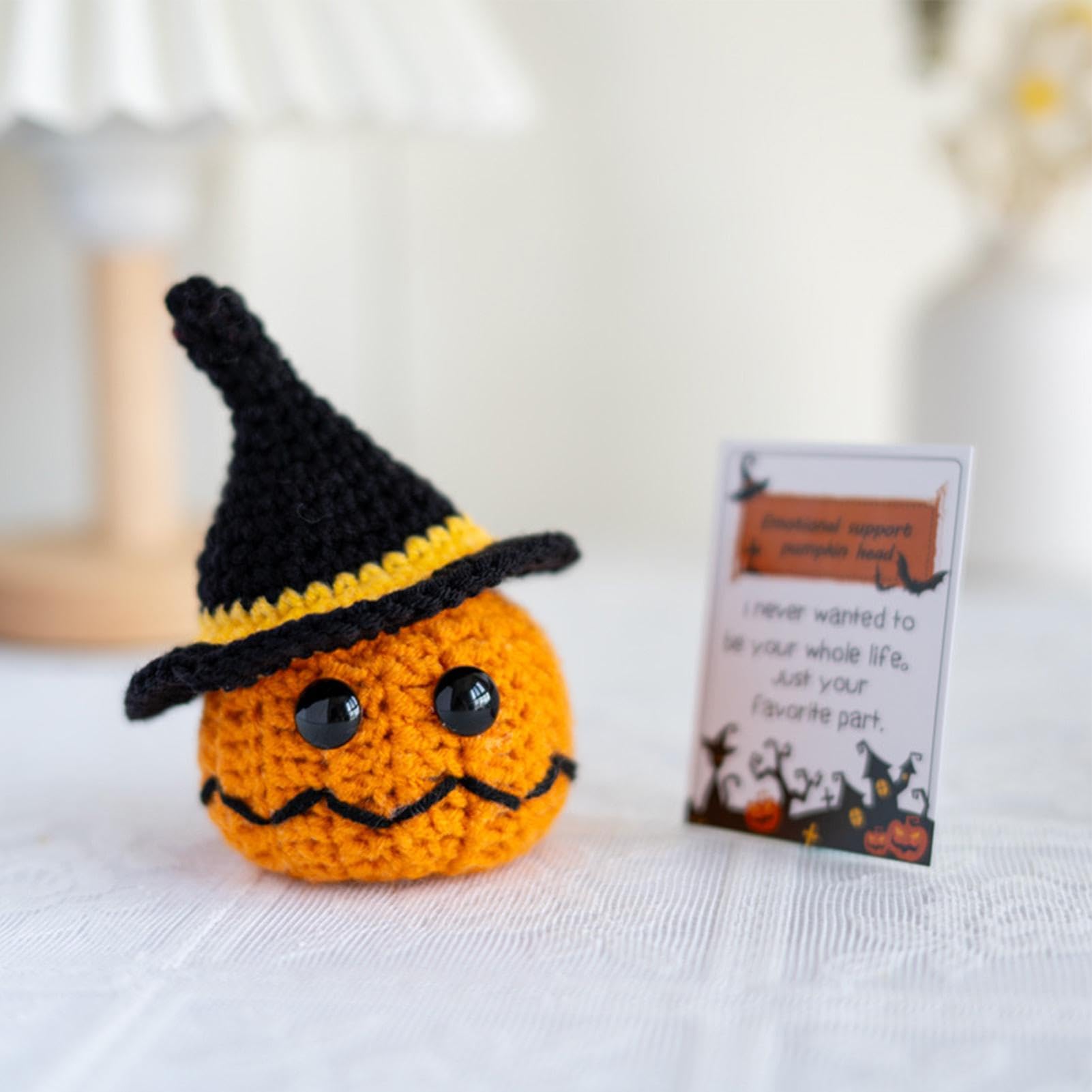 Poupée Tricotée Avocat Positive Avec Pièce Porte-bonheur - Porte-clés Anti-stress - Cadeau Inspiration Chance