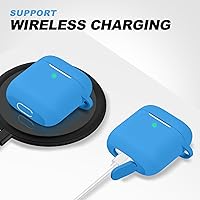 Vista 454 de Funda para AirPods Pro con kit de limpieza, funda de silicona suave para Apple AirPod Pro de 1ª/2ª generación, accesorios de funda AirPods Pro/Pro 2