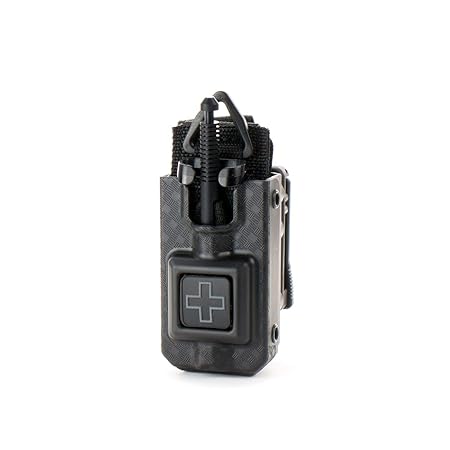 Eleven 10 RIGID TQ Case for SOF-TT Tourniquet, Basetweave, Belt Attachment - Tourniquet Included