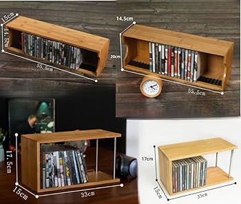 CD、DVD木製ラック Amazon｜foke収納ラック、木製収納ラック、ディスクラック、整理