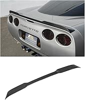 Vista 10 de Repuesto para todos los modelos Chevrolet Corvette C5 1997-2004 ZR1 Alerón de ala de tapa trasera de estilo extendido (plástico ABS, negro mate)