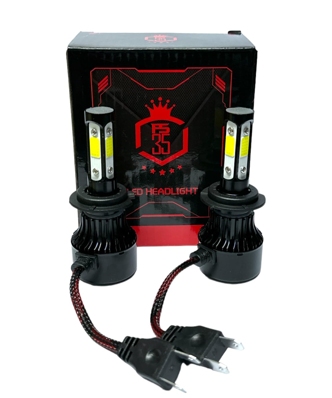 4-Pack H7 LED Headlight Bulbs – 6000K Cold White For Cars, Trucks, SUVs & More