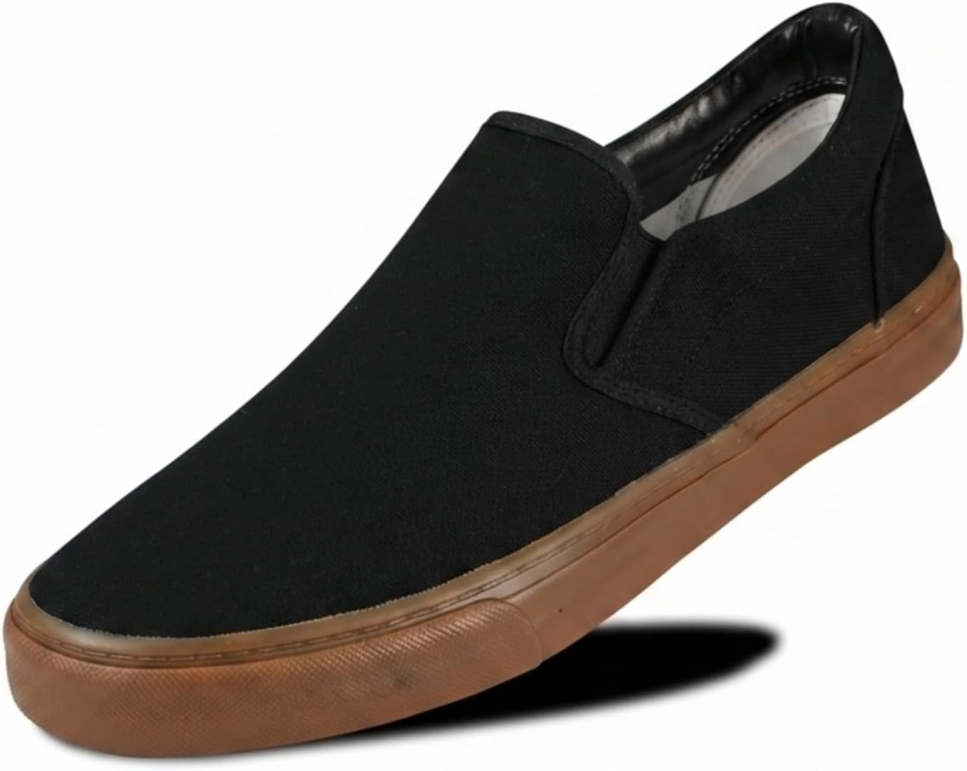 Men's Canvas Slip On Shoes for Men, Laceless Low Top Sneakers Mens Slip On Sneakers