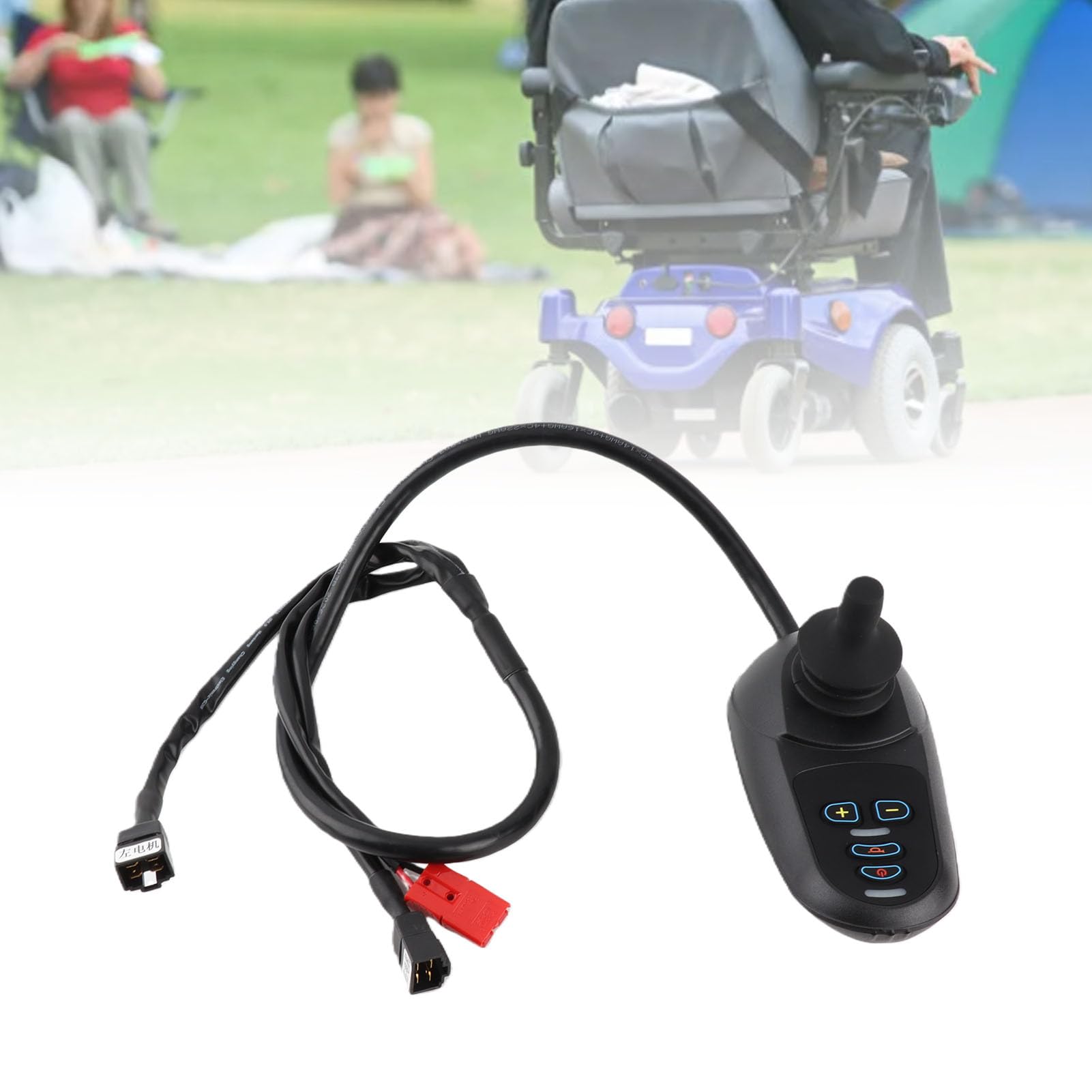 Wózek Inwalidzki DC 24V Elektryczny Wózek Inwalidzki Kontroler Typu Joystick Swobodny Obrót Wózki Inwalidzkie na Elektryczne Wózki Inwalidzkie Inteligentne Roboty