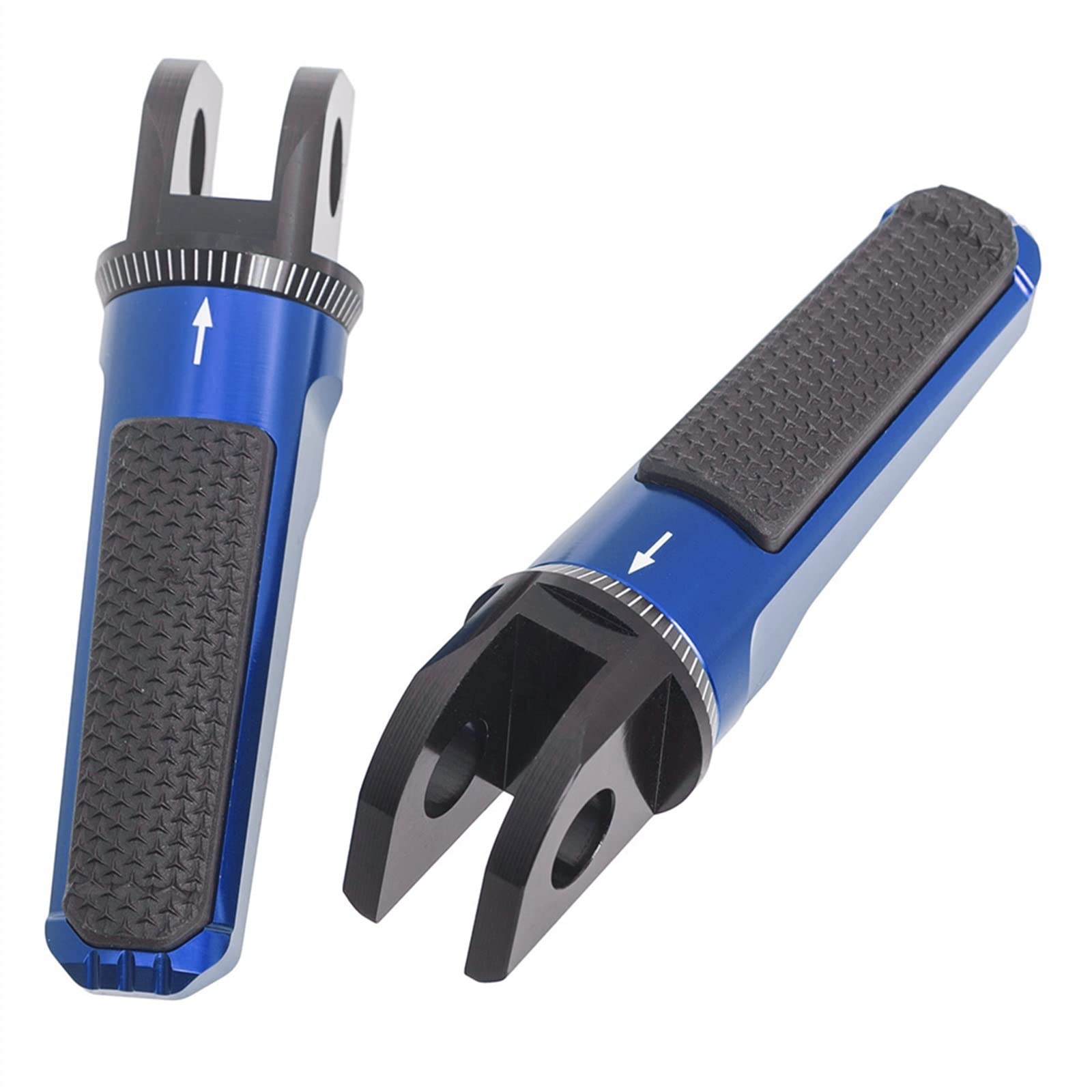 Estriberas Ancho para Kawasaki Z650/Z900 2017-2021 para ER6F/N 2006-2016 para Versys 1000 2012-2020 Estriberas Motocicleta Pedales Delanteros Estriberas Reposapiés Trasero (Color : Azul)