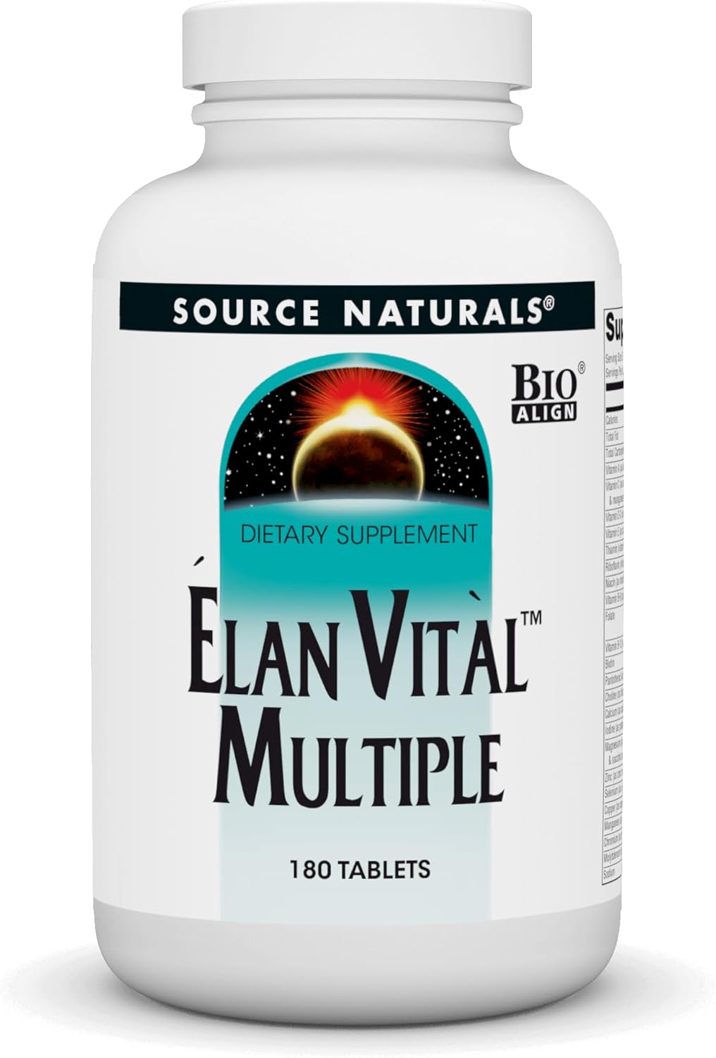 Source Naturals Elan Vital Multiple - Supports Brain, Heart, Liver, Immune, Energy Boost* - 60 Tablets