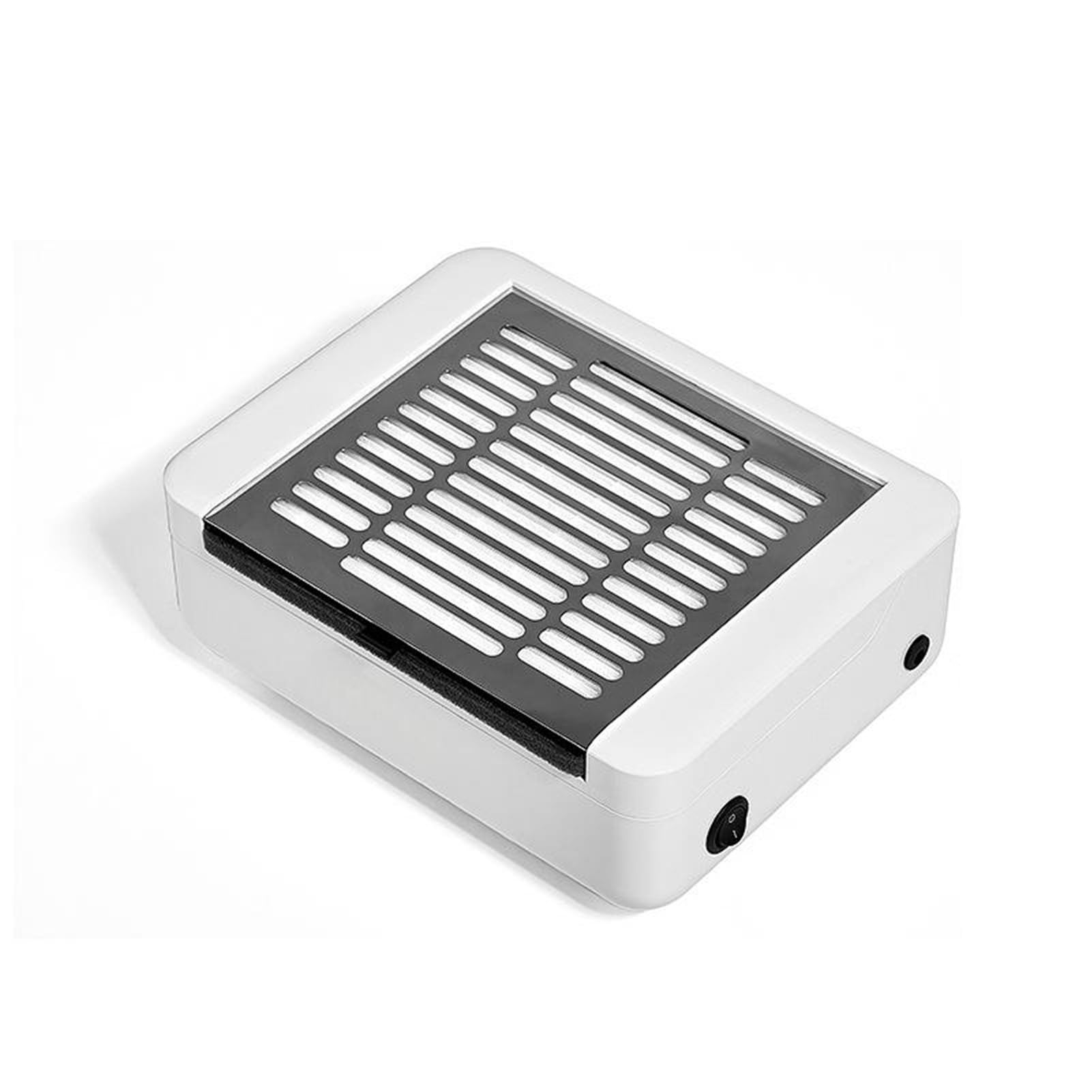 MRKU Aspirateur à poussière pour Ponceuse à Ongles avec Filtre Lavable, Silencieux et Puissant, 40 W, pour manucure et Vernis Semi-Permanent. Idéal pour Le Retrait des Vernis Semi-permanents.