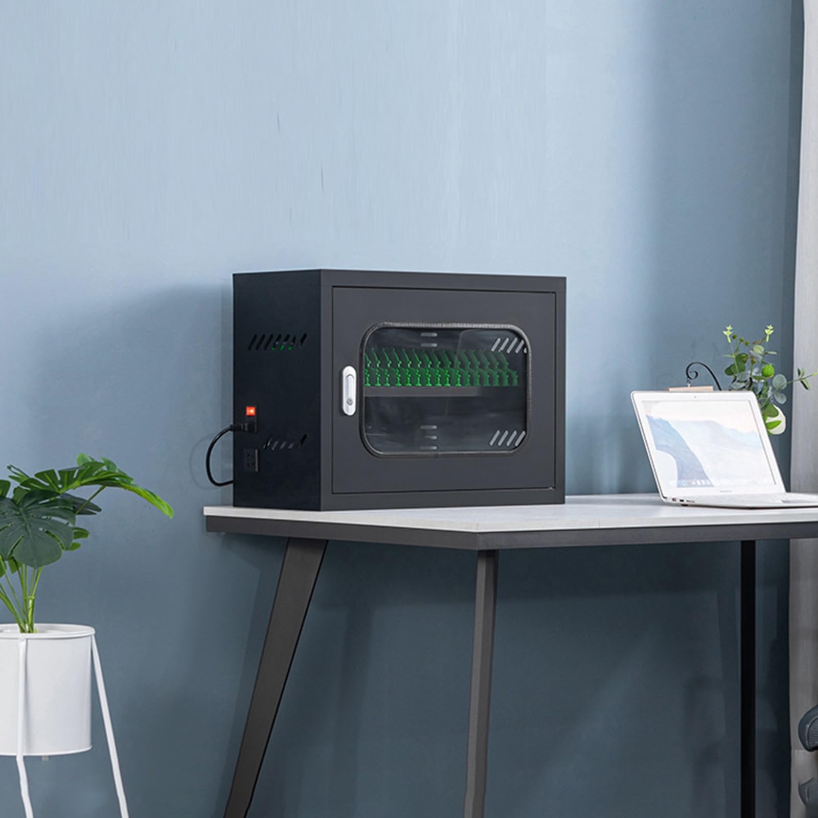 MESCXTY Cell Phone Storage Cabinet Charging Station, USB Mobile Cabinet, Portable Cellphone Locker, for Students and Employees(20 Slots)