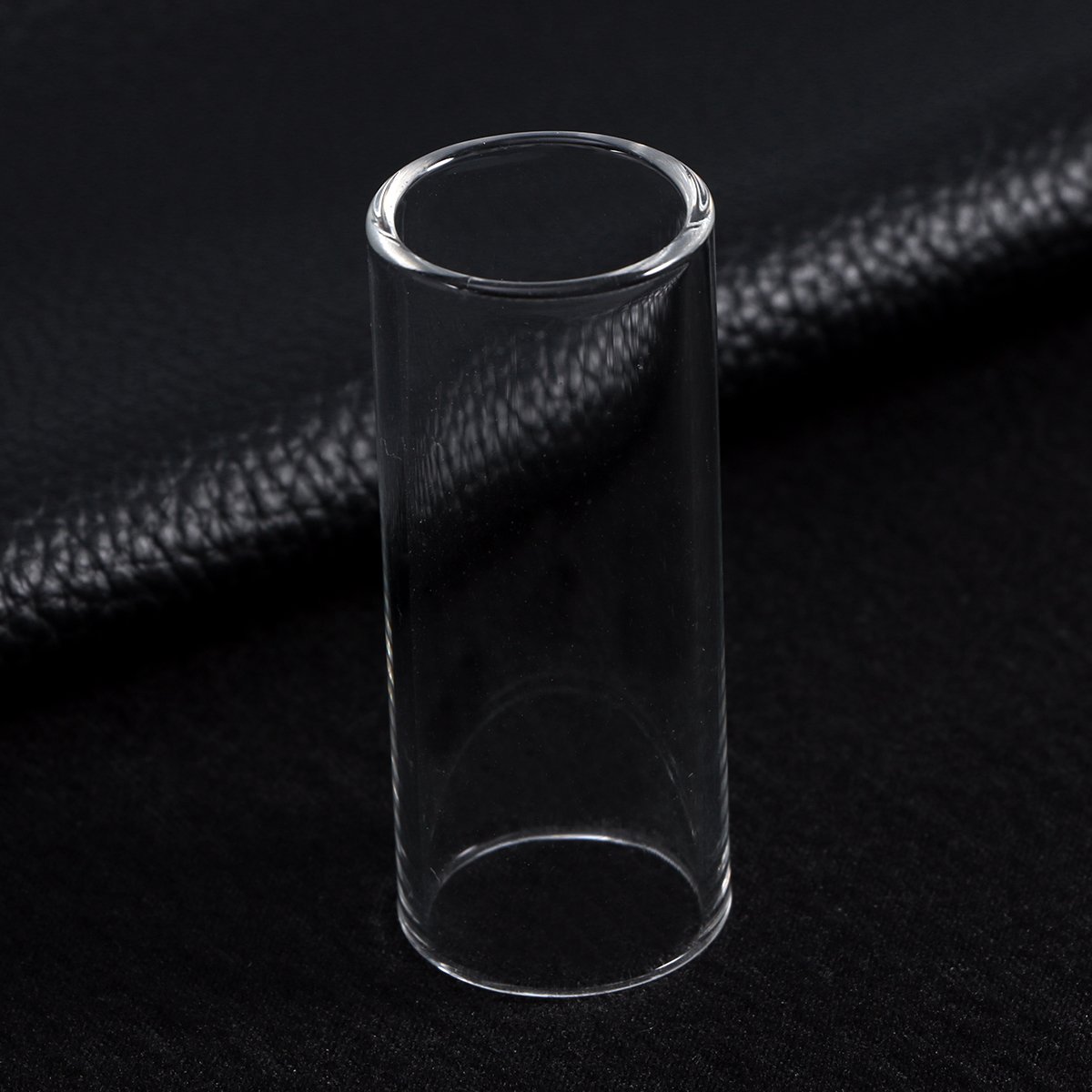 ROSENICE Slide Guitare 2 pièces 60MM glissière en verre et glissière en acier inoxydable Slide Bottleneck moyenne pour guitare basse