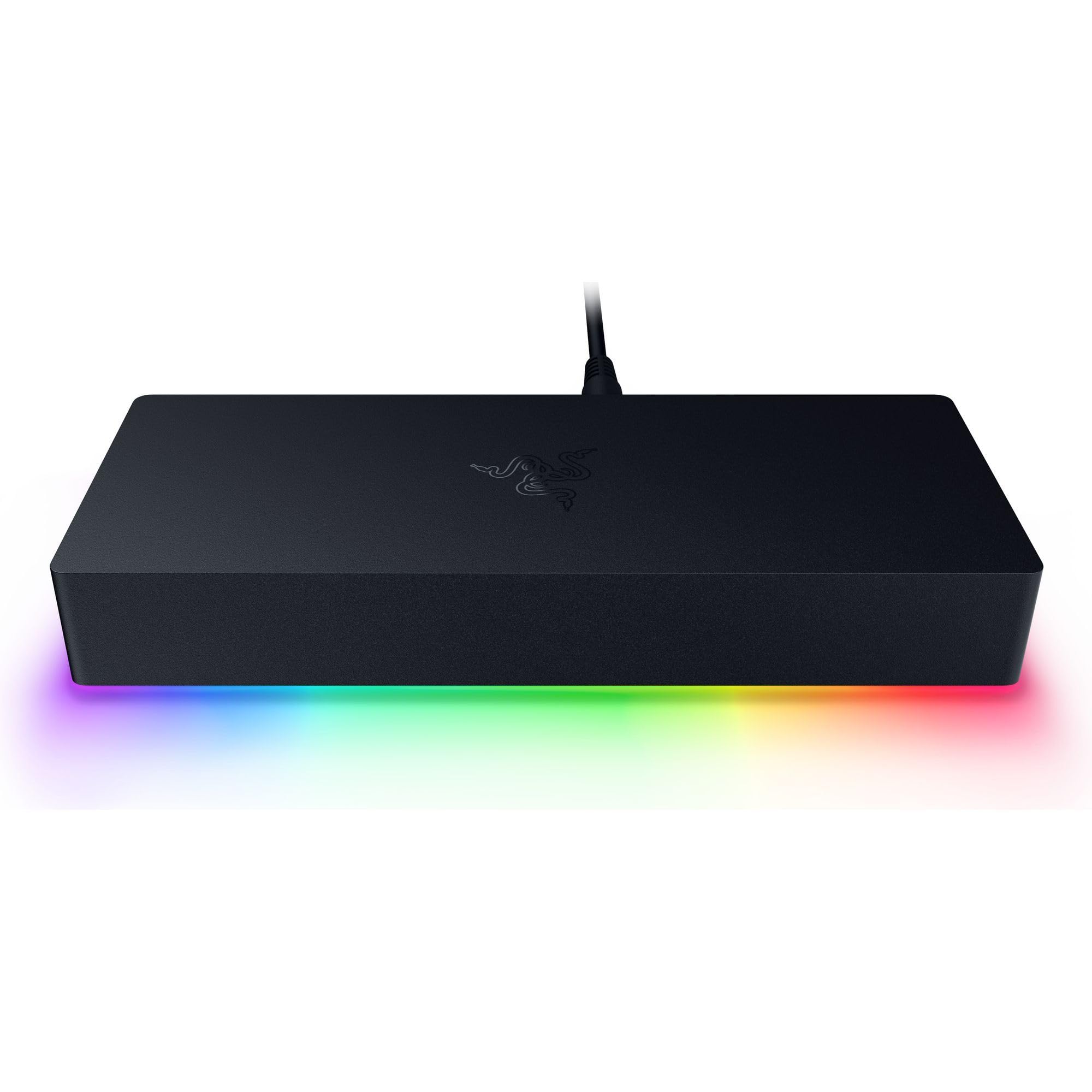 Razer Thunderbolt 5 Dock Chroma - Station d'accueil 11 Ports USB-Thunderbolt - 3X DisplayPort USB-C - Ethernet - Passthrough 140W - Carte SD/UHS - 3X USB - Extension M.2 - Prise UE - PC/Mac | Noir