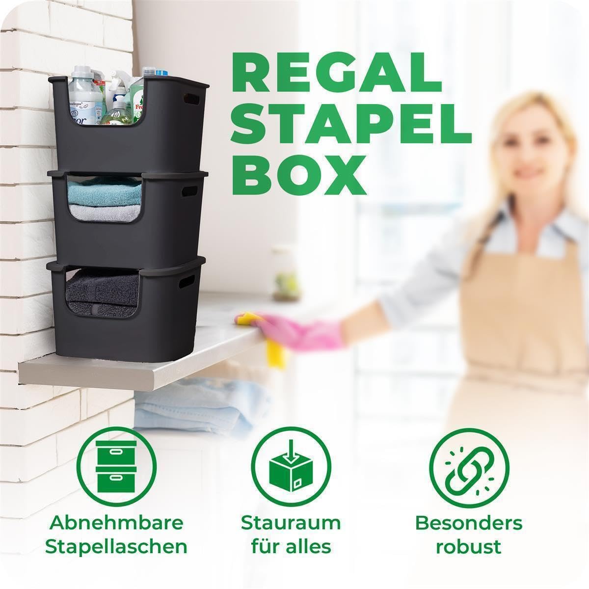 Novaliv 6x Aufbewahrungsbox Bad Organizer Kleiderschrank Schubladen Ordnungssystem Schwarz Wohnmobil Schrank Organizer Box Badezimmer organizer & Kleiderschrank organizer & geeignet als Schubladenbox