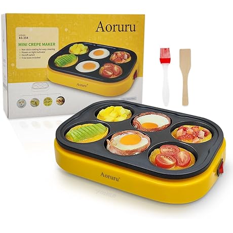 Electric Egg Fryer and Nonstick Electric Pancake Maker