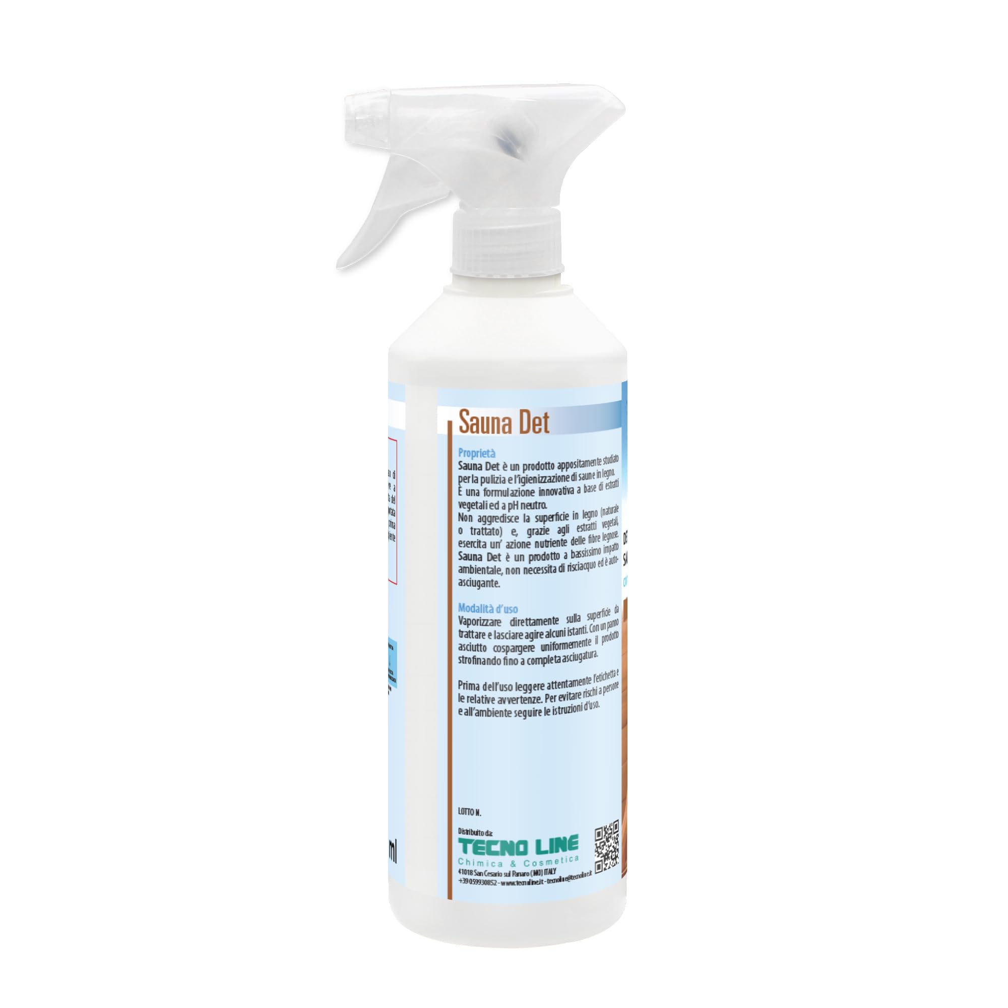 Metacril SaunaDet + Chiffon Real Clean, nettoyant et hygiénisant à Action désodorisante, à Base d’extraits végétaux et au pH Neutre, pour saunas en Bois – 500 ML