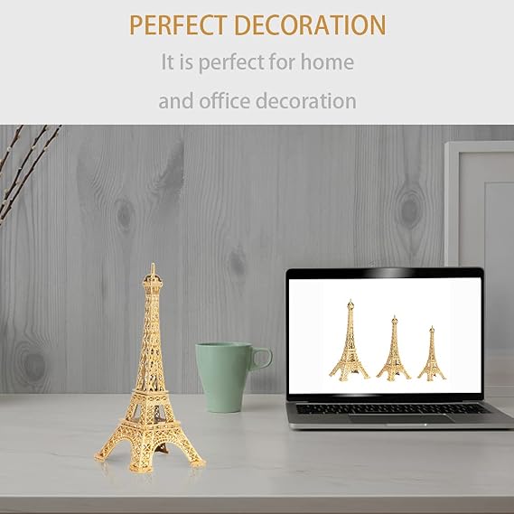 Eiffel Tower Statue, Metal Paris Tower Model, Desktop Home Decor Ornament