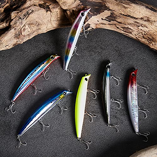 [青嵐ルアー]フローティングミノー シーバス セット 120mm 17g タングステン重心移動式 シーバス 青物 ルアー ST-46トリブルフック装備 2枚目