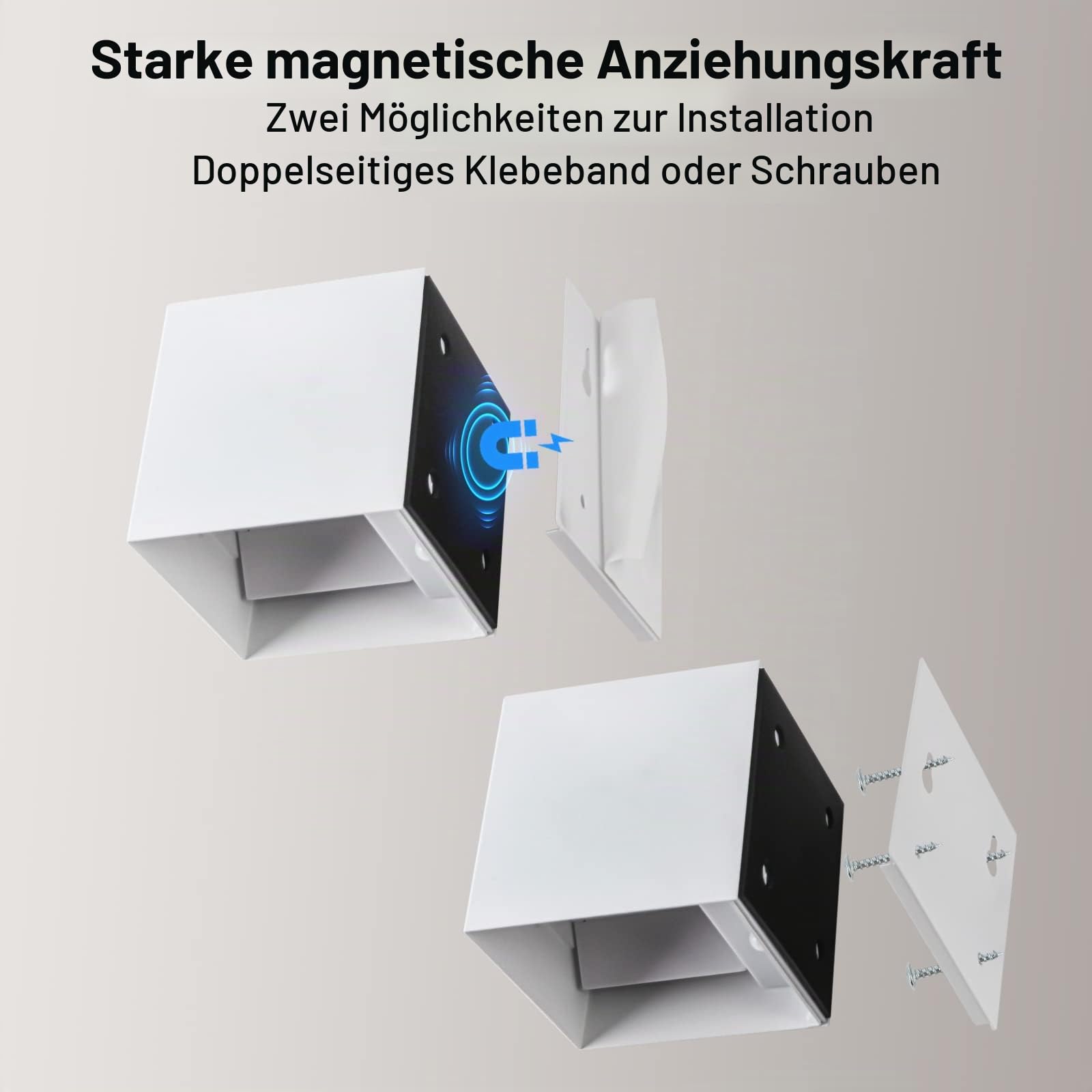 RGB Wandleuchte mit Fernbedienung, 6000mAh Farbwechsel LED Akku Wandleuchte, 16 Farben, Ohne Stromanschluss, Innen Dimmbar Wandlampe, Geeignet für Schlafzimmer Wohnzimmer (weiß 2 Stück)