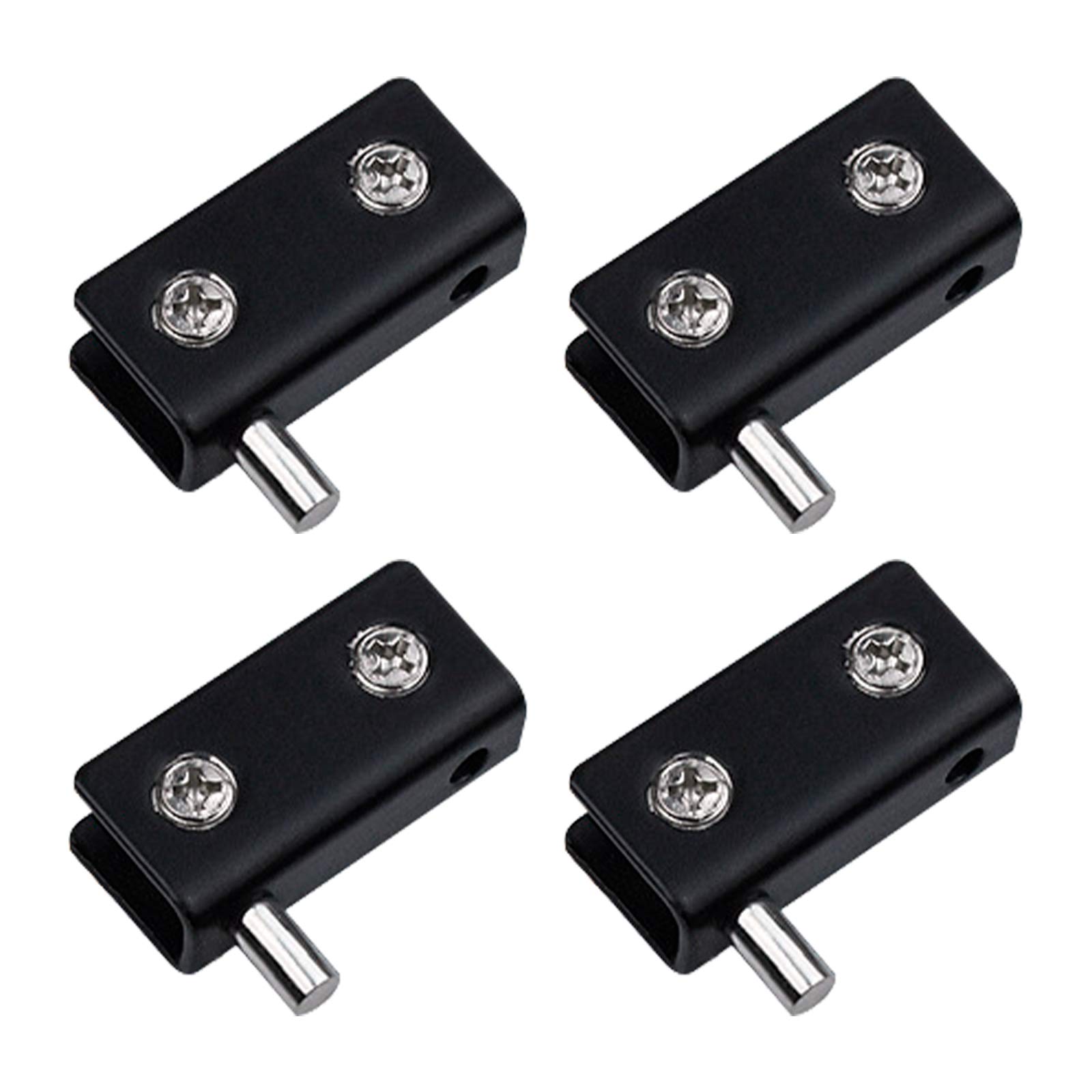 Buy Pivot Hinge, 4Pcs Frameless Glass Door Black Pivot Hinges Stainless