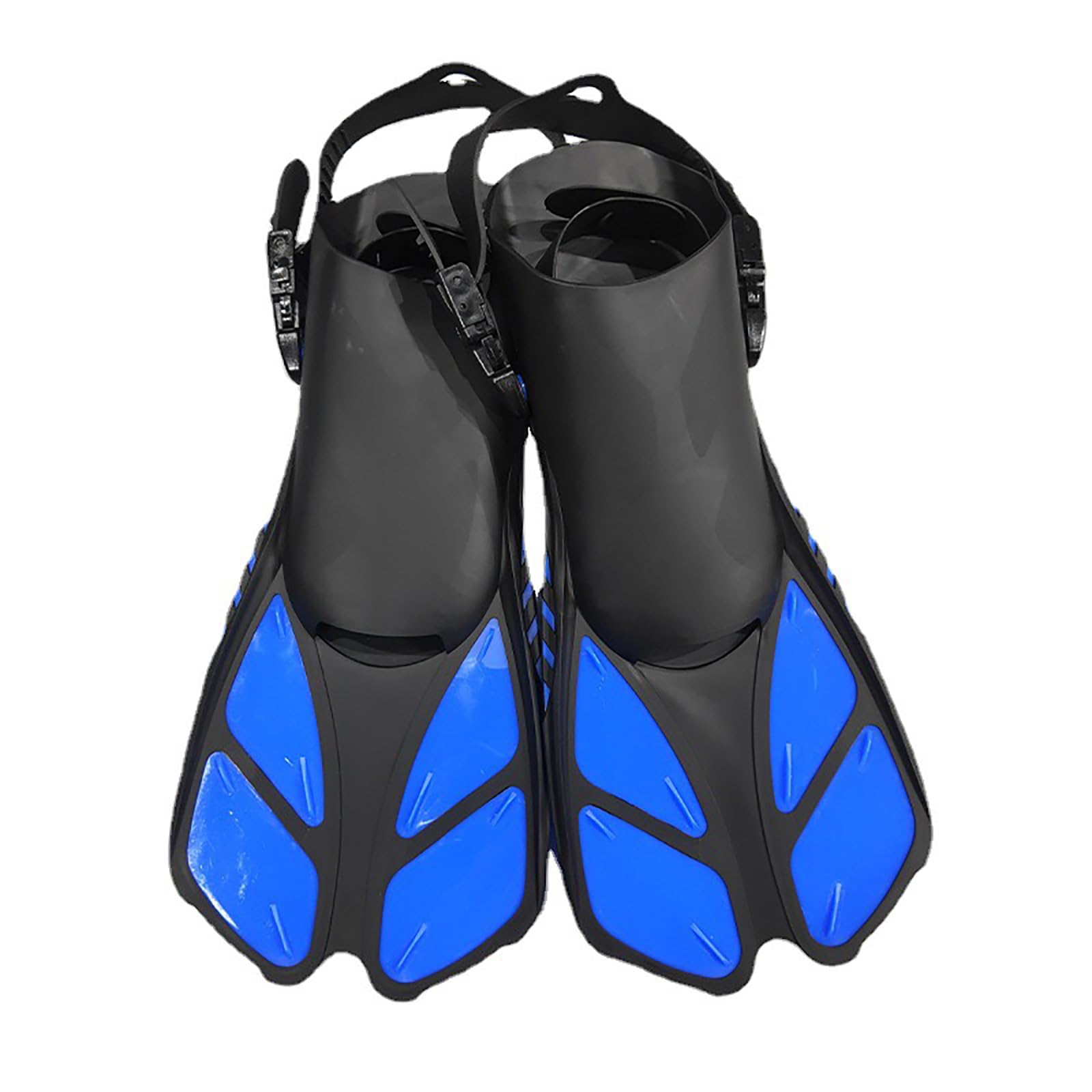 Aletas de buceo cortas tamaño de viaje natación ajustable esnórquel tacón abierto aletas de natación equipo de esnórquel aletas cortas de natación
