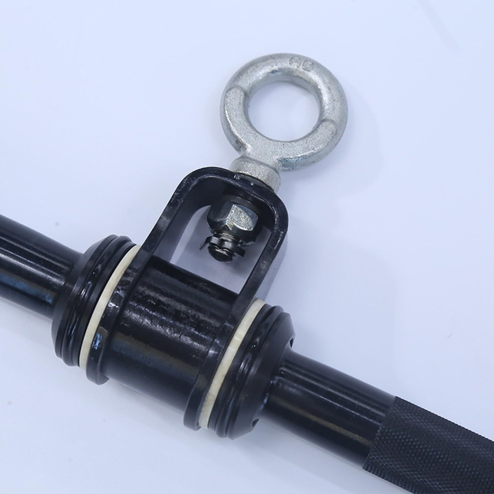 DYK&NX Barra Recta giratoria para Gimnasio, Barra Recta Biceps DIY Barra de Tracción Poleas, Poleas Gym Accesorios para Gym Fitness Lat Pulldown Biceps Tricep Rope