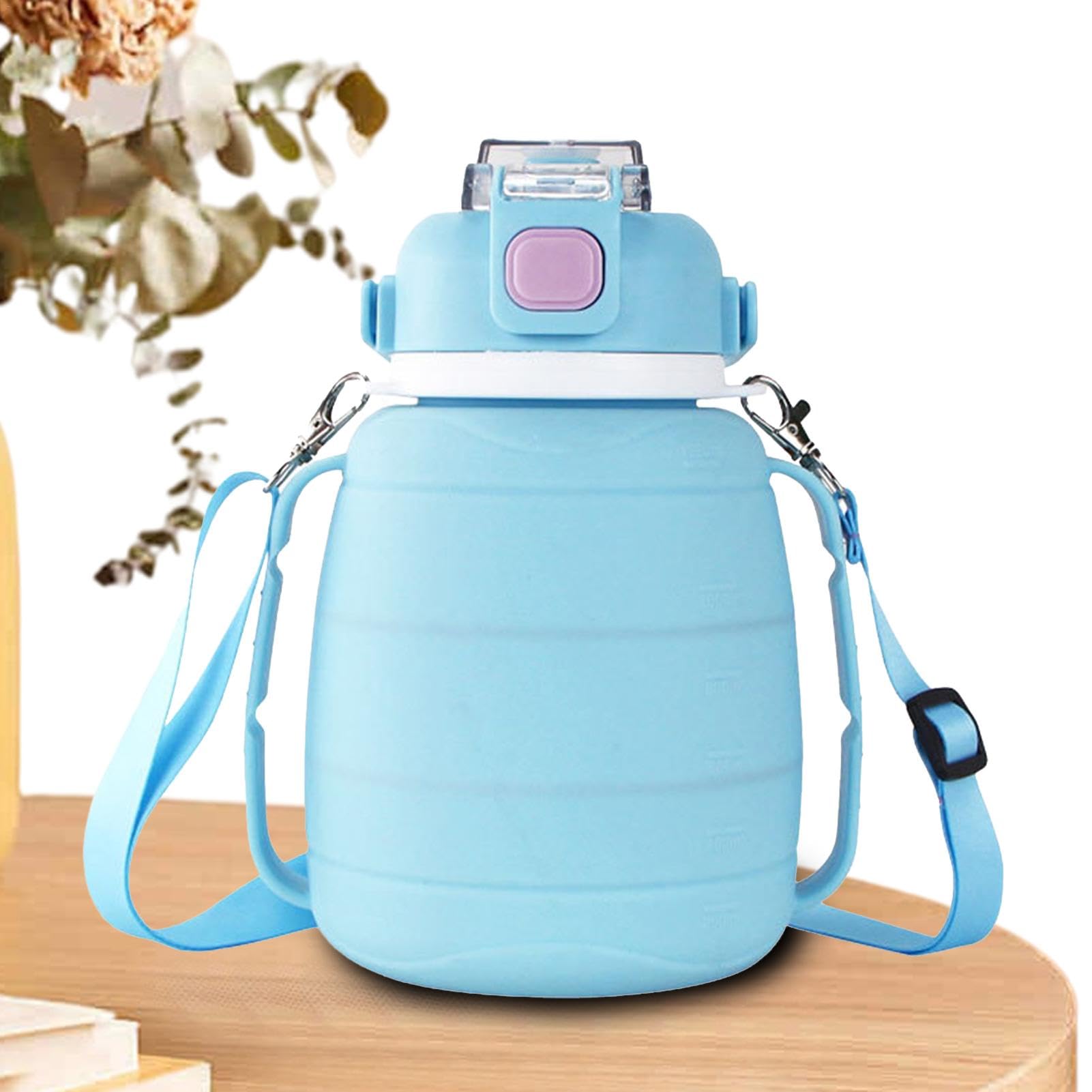 Botella plegable,Botella de agua plegable y reutilizable para viajar 1250