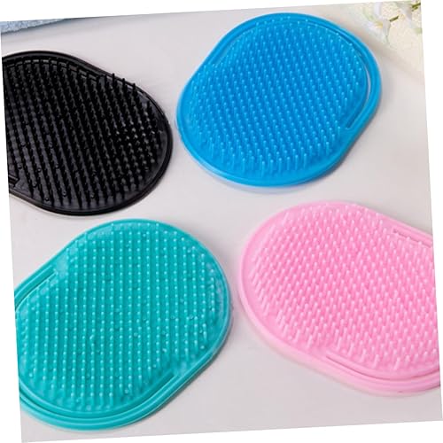 Miniatura 3 de FRCOLOR Cepillo de champú de plástico peine 10 unids paquete herramienta de masaje para cuero cabelludo flujo sanguíneo color aleatorio