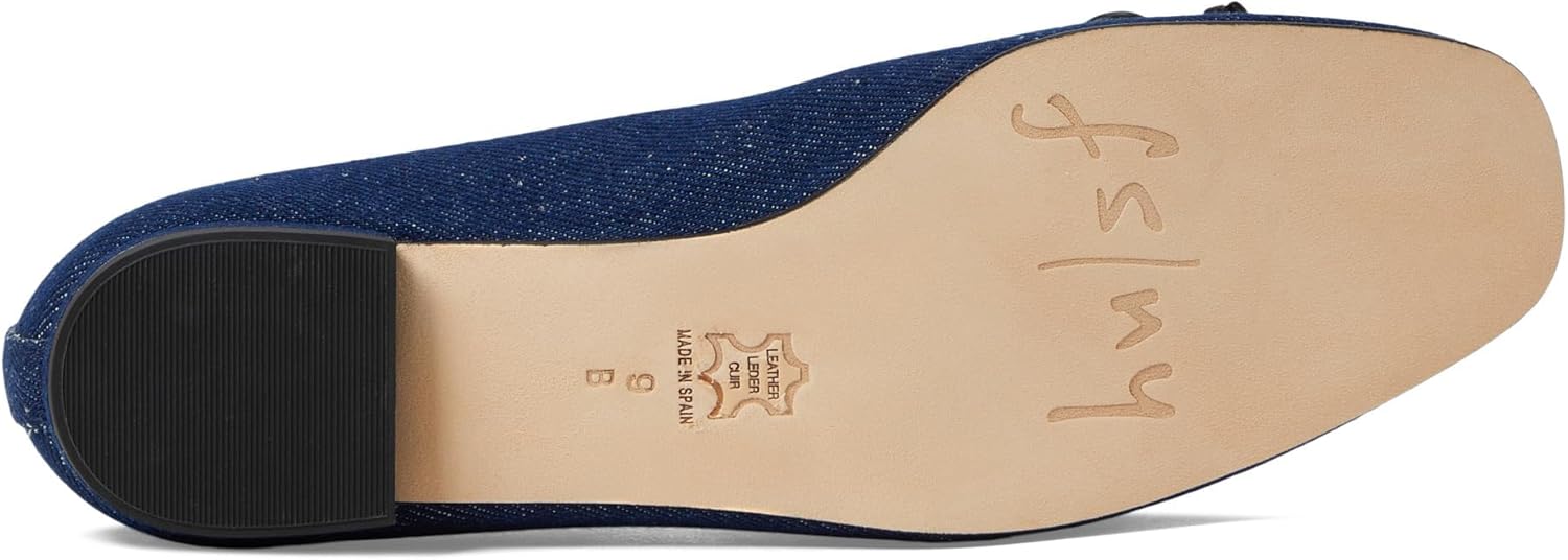 French Sole Women's Emmy Ballet Flat, Denim, 8