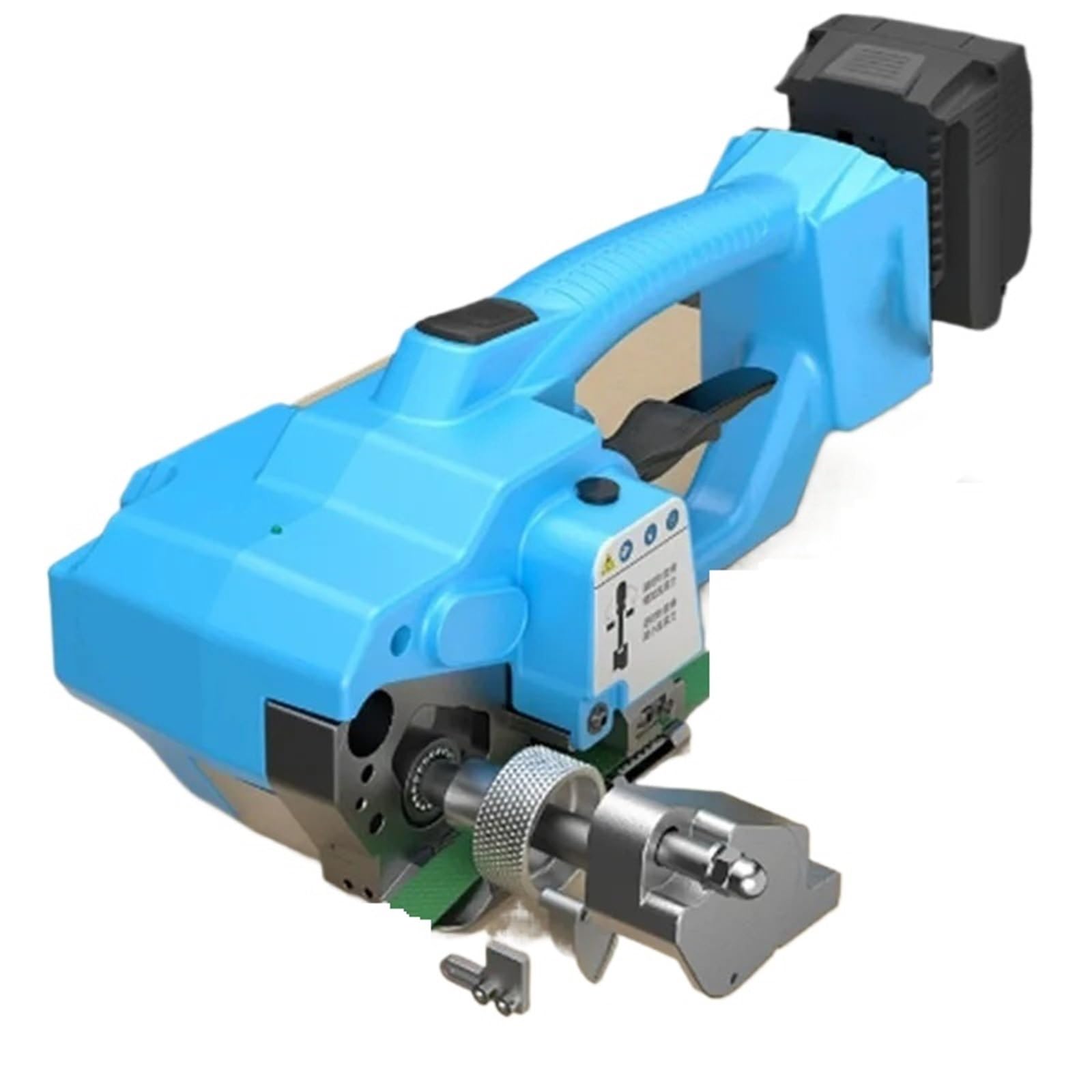 Electric Strapping Tool Automatic Tensioning & Friction Heat Sealing, Handheld PET/PP Banding Machine(3500N 1 Battery)
