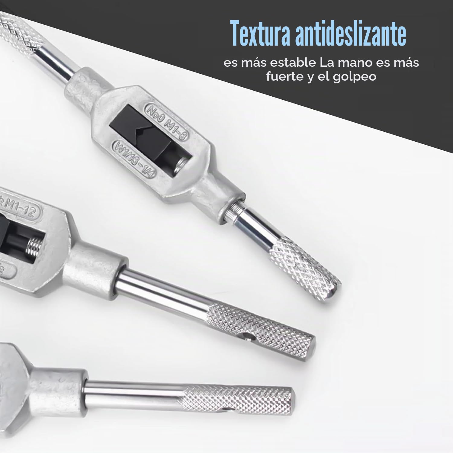 Juego profesional de 110 piezas de machos y troqueles de acero HSS de alta dureza M2-M18, juego de troqueles de rosca, multifuncional, resistente, con mango de llave y funda firme para trabajo
