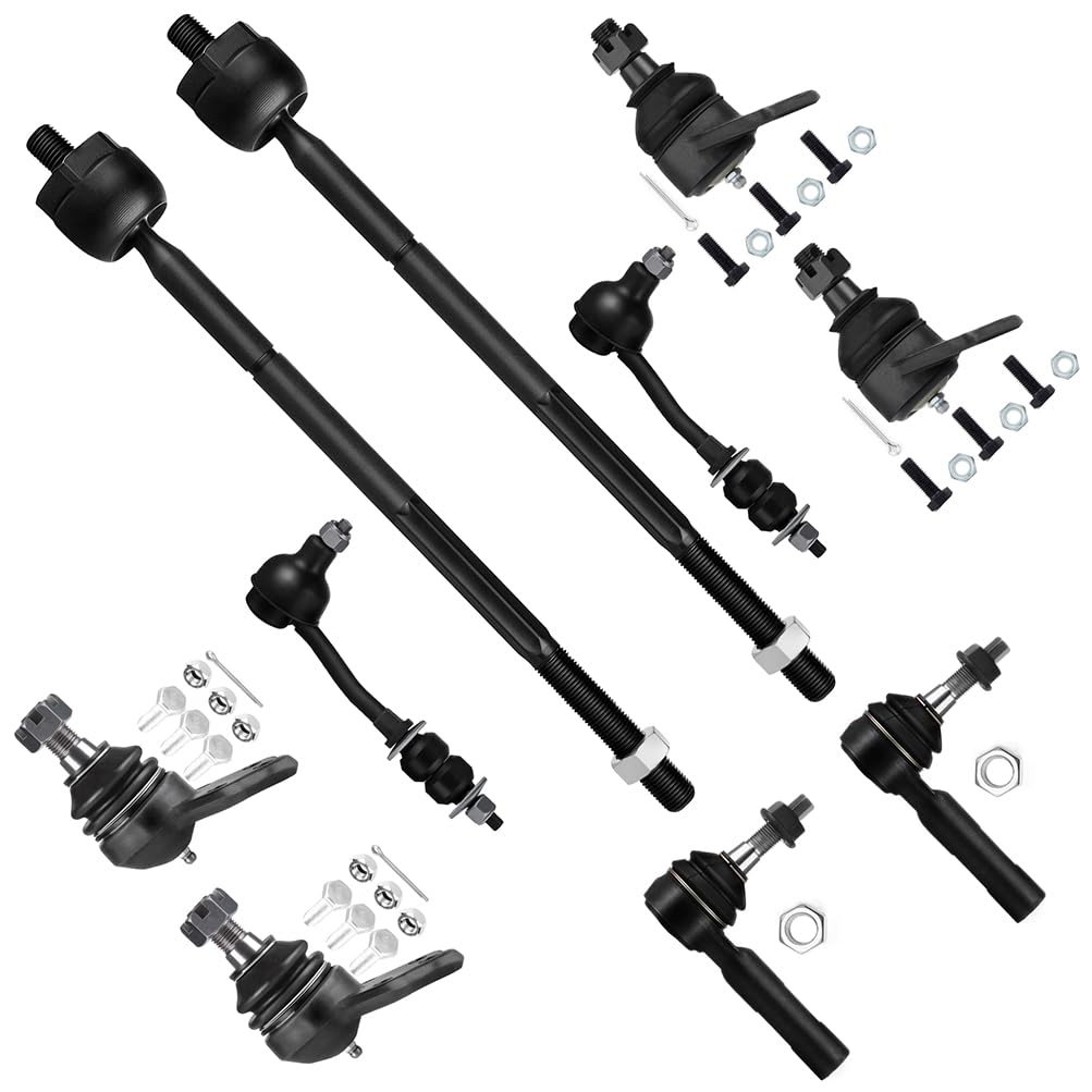 10pc Suspension Ball Joint Tie Rod Sway Bar Kit Fits 1997 98 99