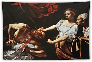 Caravaggio Judith Beheading Holofernes Print Tapestry Wall Art Painting Gifts Bedroom Living Room Decor Modern Home 40"x60"