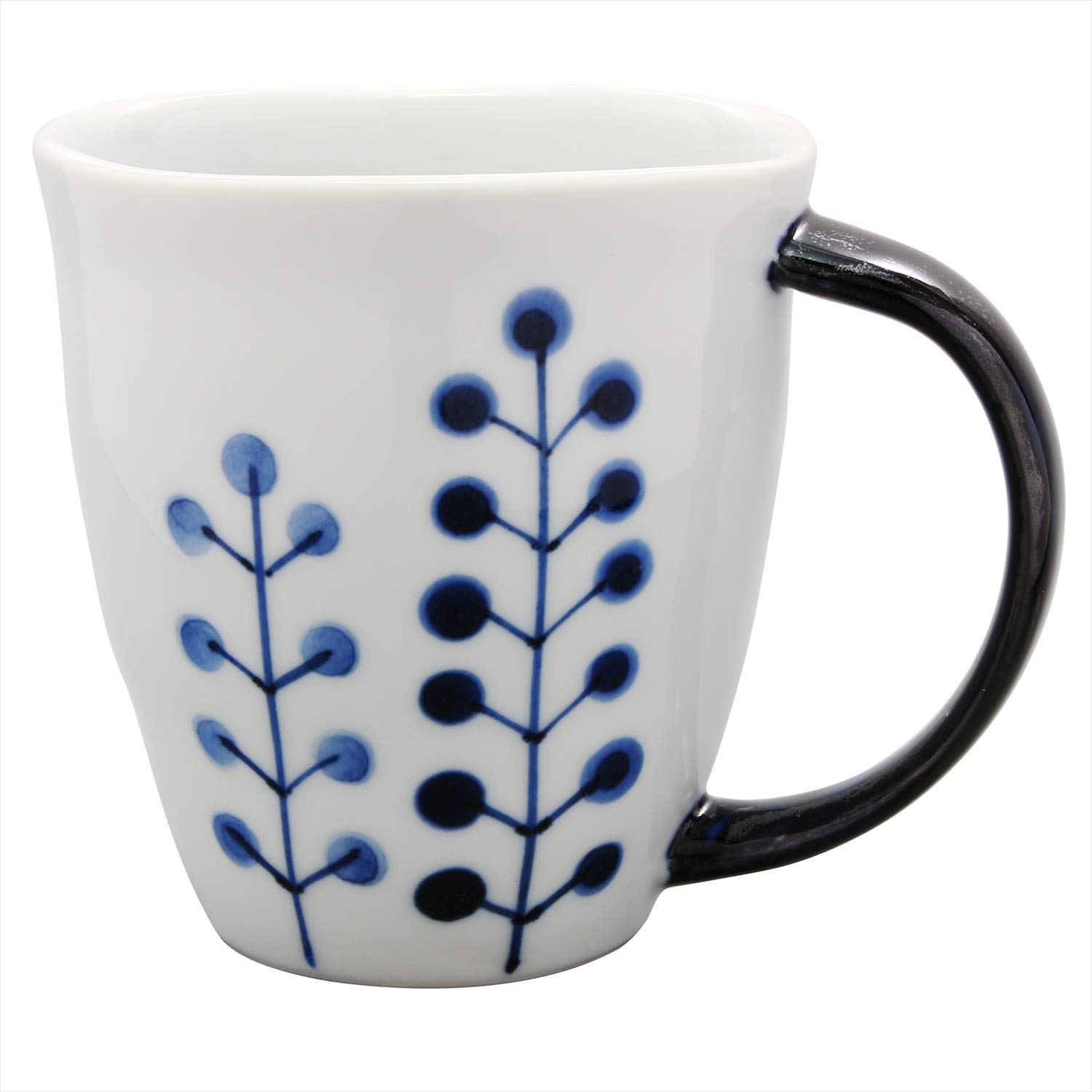 Amazon.co.jp: 波佐見焼 和山窯 flowers マグカップ ドットツリー柄