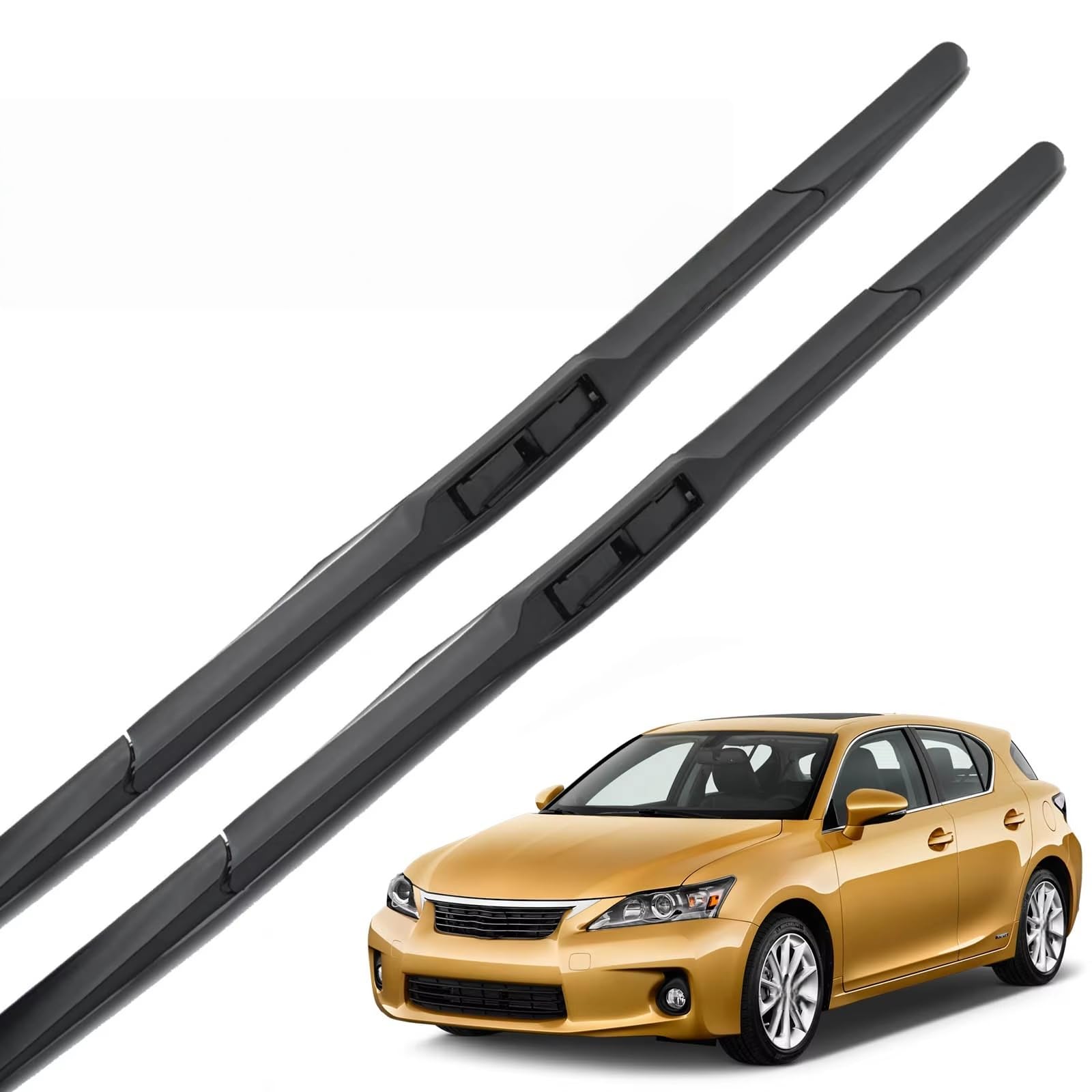 PAPEP Windscreen Wiper Blades for Lexus CT200h ES350 GS350 GS450H 2013-2017 26"+18", Front Replacement Wipers OEM Quality Water Repellent Rubber Automotive Windshield