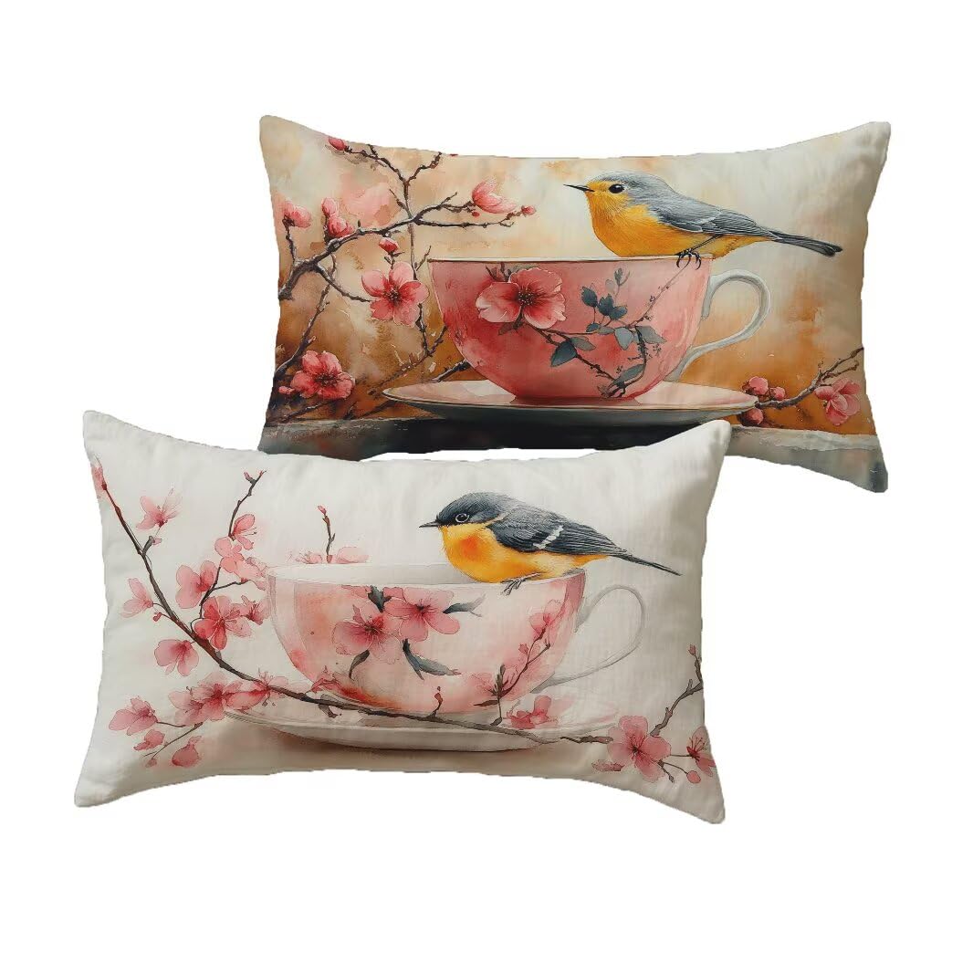 Taie oreiller 50x80 étanche housse coussin orange de salon de jardin extérieur