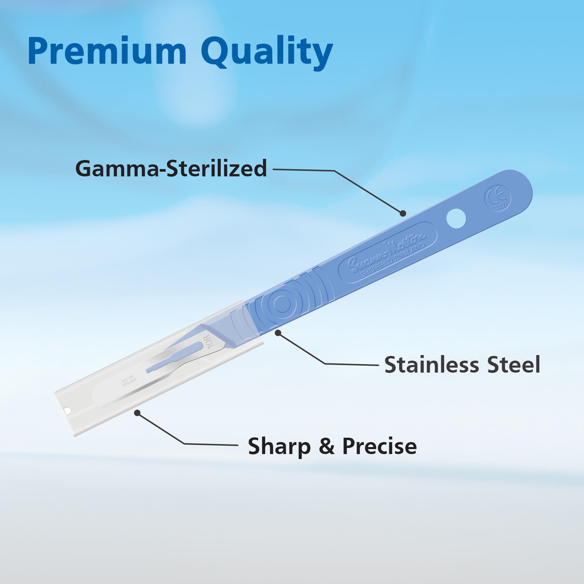 Swann Morton #10R Disposable Scalpel with Blade & Guard - Box of 10 — Amazon image 7