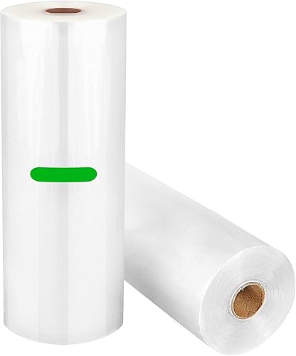 NNAA - Bolsas de ahorro de alimentos, bolsas selladoras al vacío de 8.6 x 50 pulgadas, paquete de 2 unidades para sellar una comida. Grado