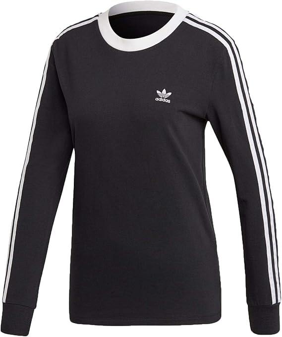 Amazon アディダス オリジナルス Adidas Originals レディース 3ストライプ 長袖tシャツ 黒 Fm3301 Tシャツ カットソー 通販